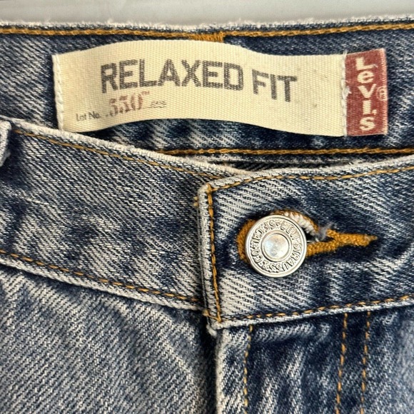 Vintage Levi’s 550 Jeans Men’s 36x32 Blue Relaxed Fit Baggy Denim 90s Distressed - Picture 10 of 13
